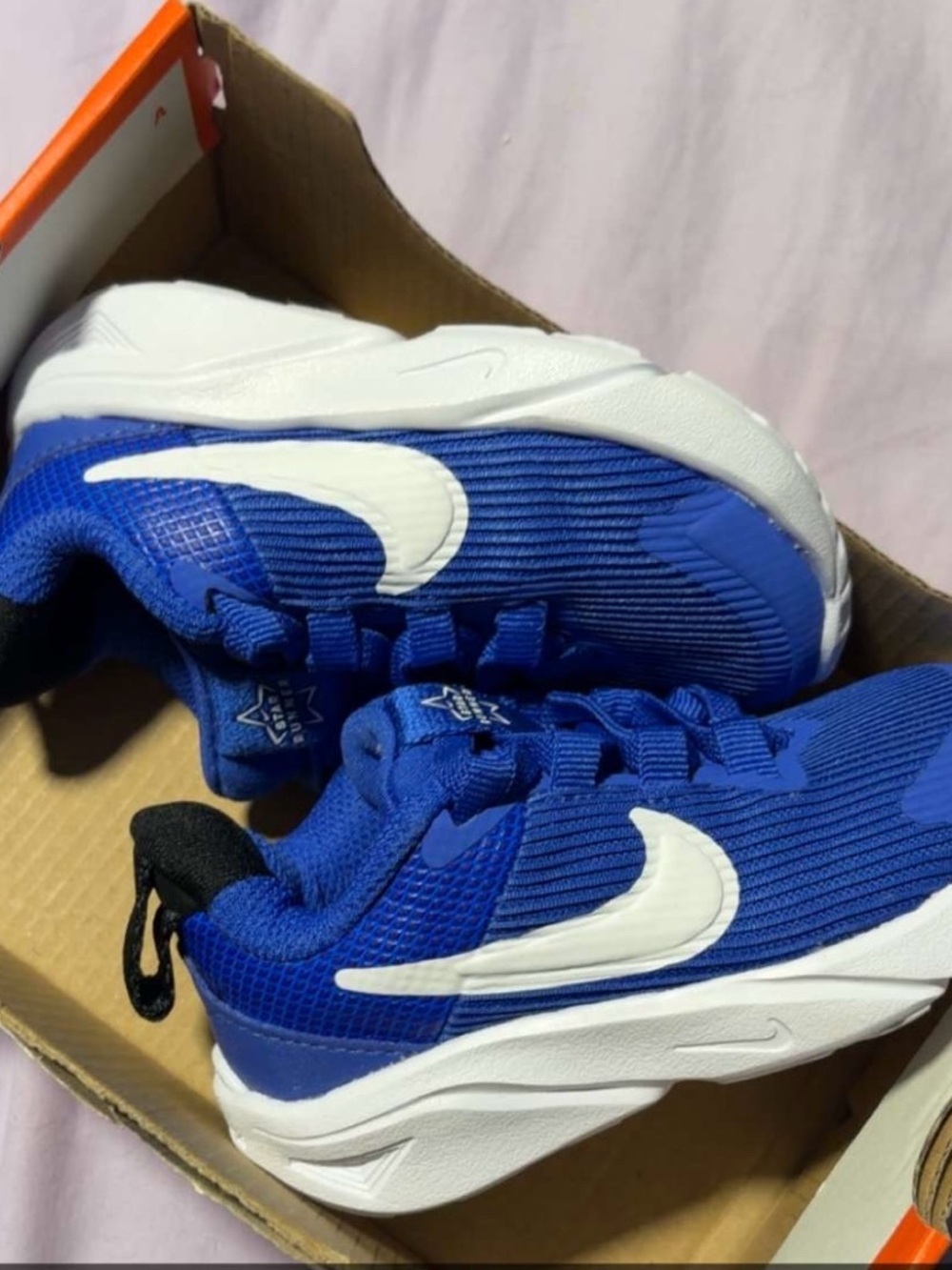 Nike Kids Royal Blue and White Lightweight Sneakers